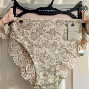 NWT Lucky Brand 3-pack Lg Super Soft Bikinis